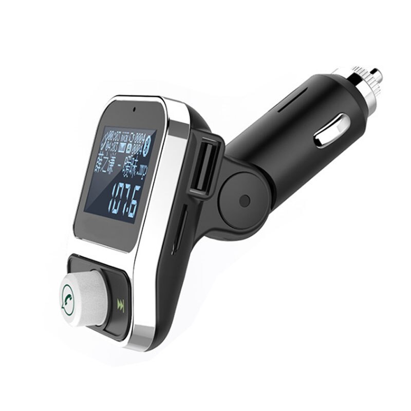 JaJaBor Trasmettitore FM Modulatore FM Bluetooth macchina kit MP3 Audio Giocatore di Musica Vivavoce caricabatterie doppio USB da 1.44 pollici Grande Schermo