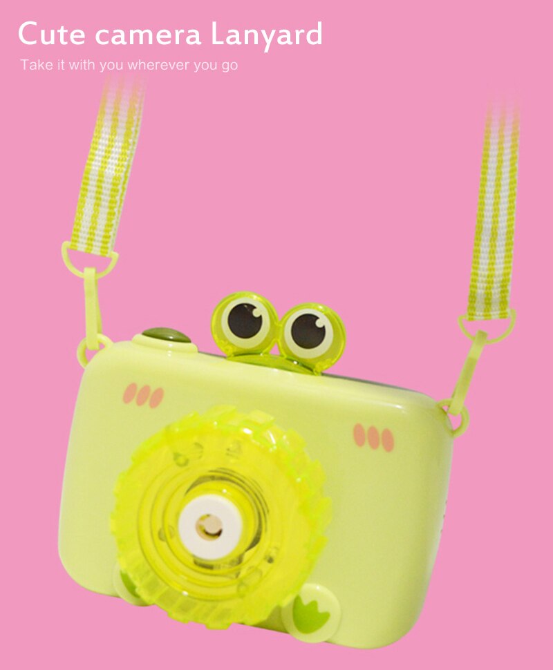 1pcs Bubble Camera Toy Fully Automatic Electric With Light Music Bubble Blower