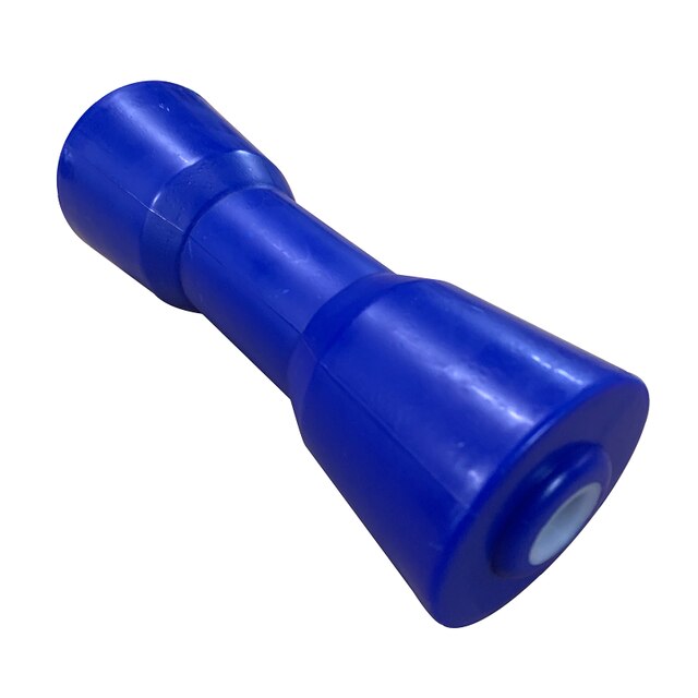 Boat Trailer Keel Roller 8" Self Centre Blue Hard Plastic 200mm Self Centering: Default Title