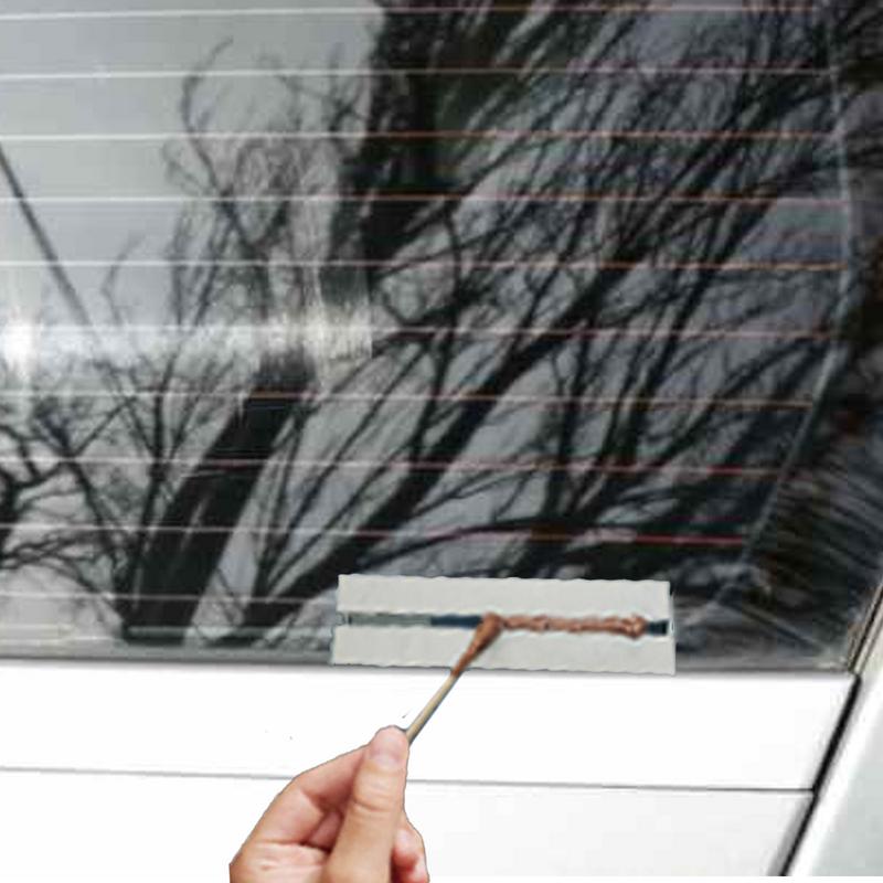 Kit de reparación de desempañador de ventana trasera de coche, Kit de reparación de líneas de rejilla desempañador trasero conductor para camiones, reparación rápida DIY