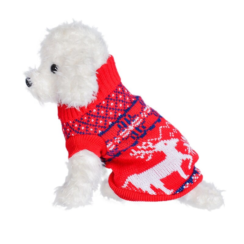 Huisdier Kleding Herfst Winter Warm Trui Hond Kerst Elanden Trui Honden Truien Kleding Warme Jas Cartoon Vrolijk Kerstfeest XS-XXL