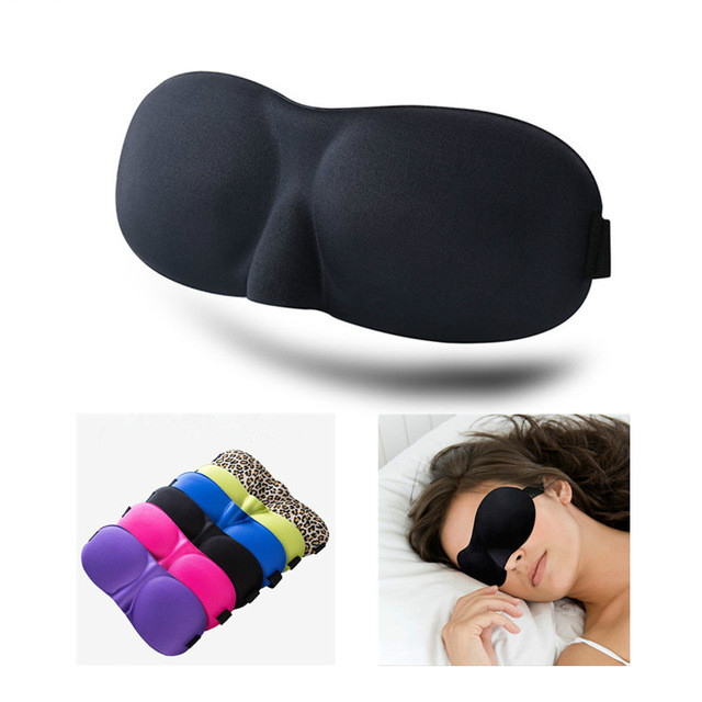 Øyemaske øyenskygge deksel skygge øyelapp kvinner menn myk bærbar blindfold reise øyelapp 1 stk 3d sovemaske naturlig sove