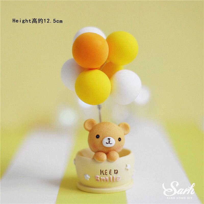 ins Rosa luna Orso stella Decorazione Coniglio Felice Torta Di Compleanno Toppers per I Bambini Del bambino Del Partito di Cottura Forniture di Nozze Carino Regali