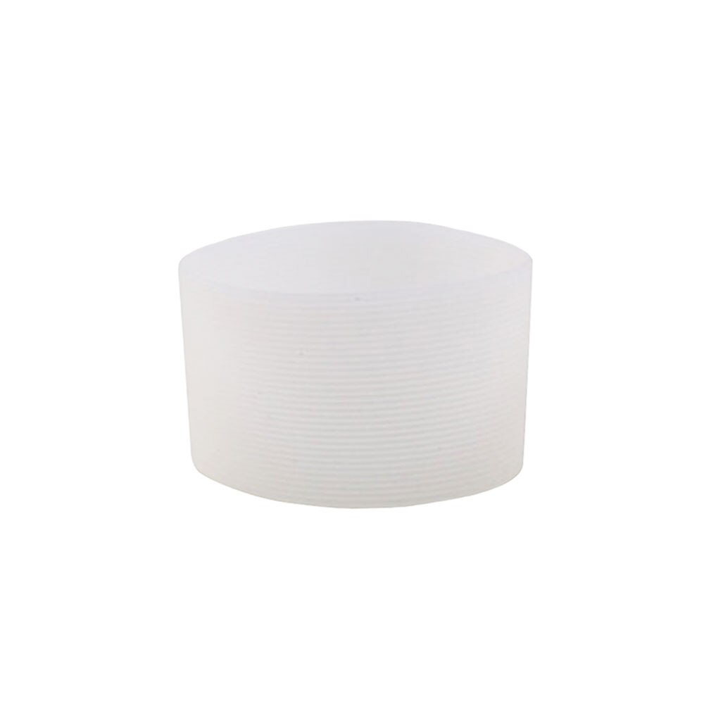 Silicone world 6.5CM tazza di vetro in Silicone tazza antiscivolo manica isolamento antiscivolo copertura protettiva striscia orizzontale copertura isolante: Transparent