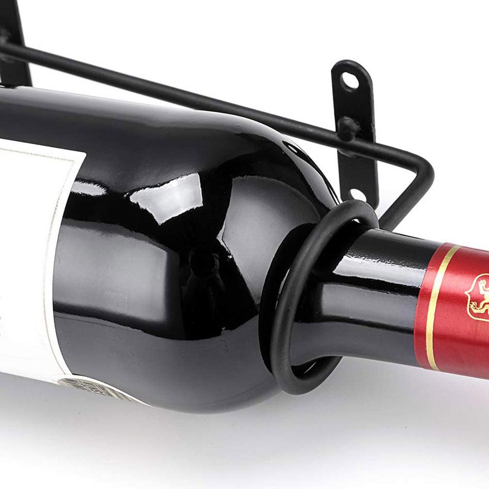 3Stck Eisen Wein Gestell Zauberstab-montiert robust Hängen Halfter Hängen Schließfach