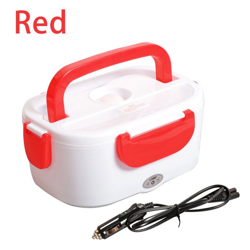 Fiambrera eléctrica portátil de 12V con calefacción, caja Bento, Auto coche, comida, contenedor de arroz, calentador para escuela, oficina, hogar, vajilla