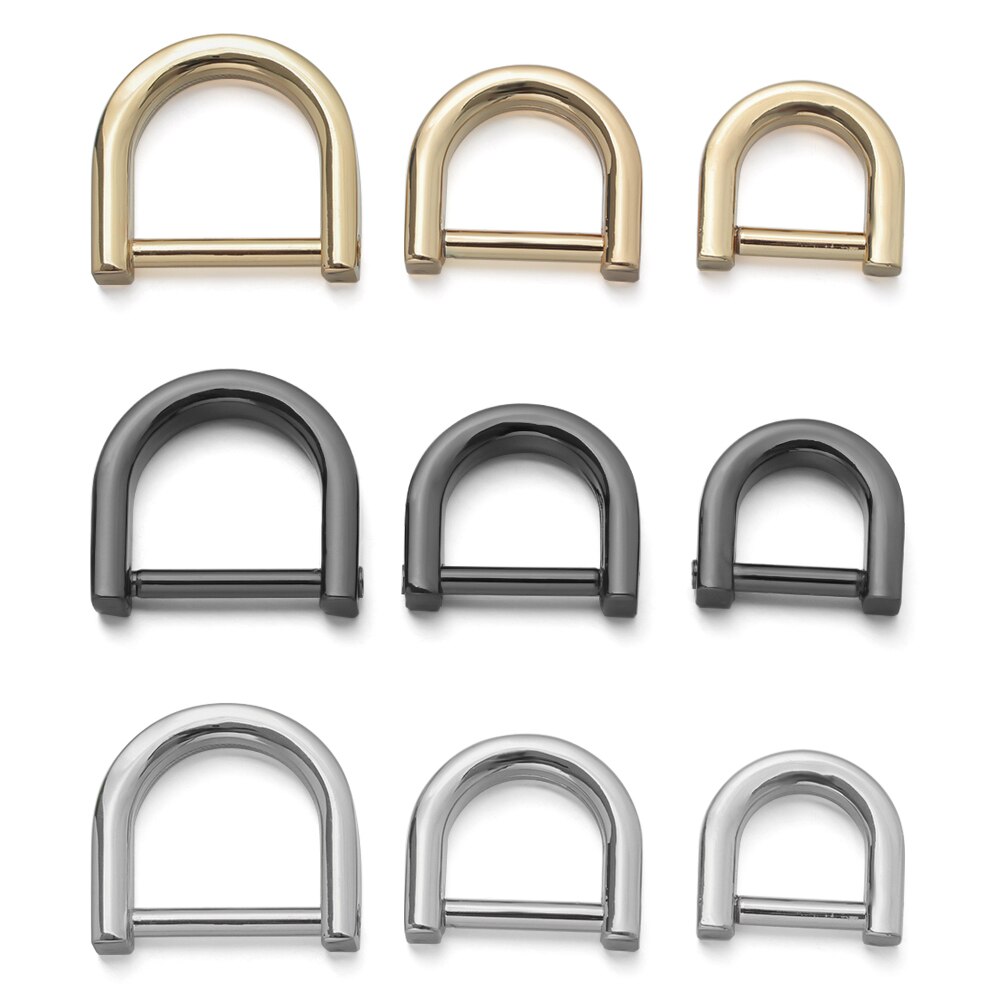 1Pc Metall Abnehmbare Offen Schraube D Ring Schnalle Schäkel Schließe für Leder Handwerk Tasche Gurt Gürtel draussen handgefertigt Zubehör