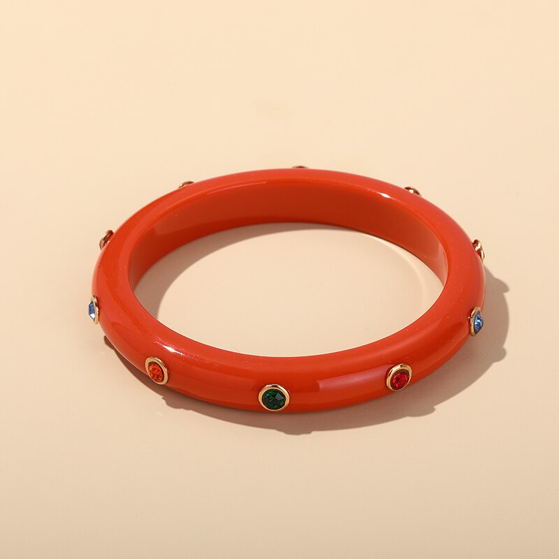 Pulseras de abalorios coloridos de Desinger para mujer, brazalete indio grande de lujo, joyería de de cristal,: KB230-1