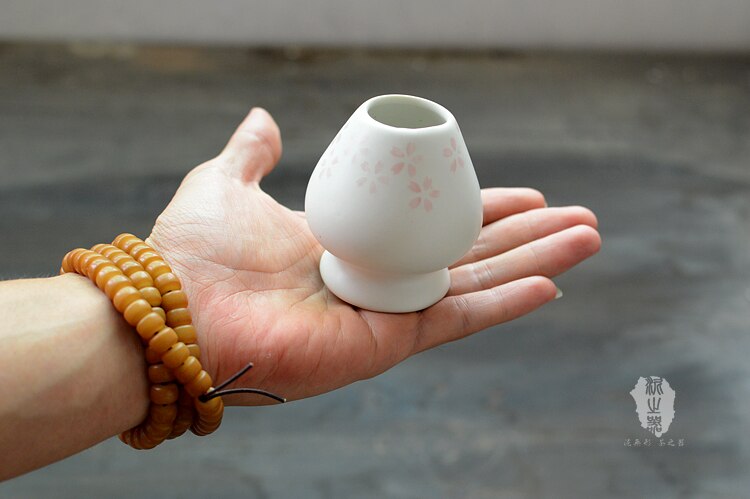 De cerámica de té verde matcha lleva titular conjunto lugar japonés soporte chasen té brocha para base de maquillaje asiento Japón naturaleza matcha ceremonia de los artículos