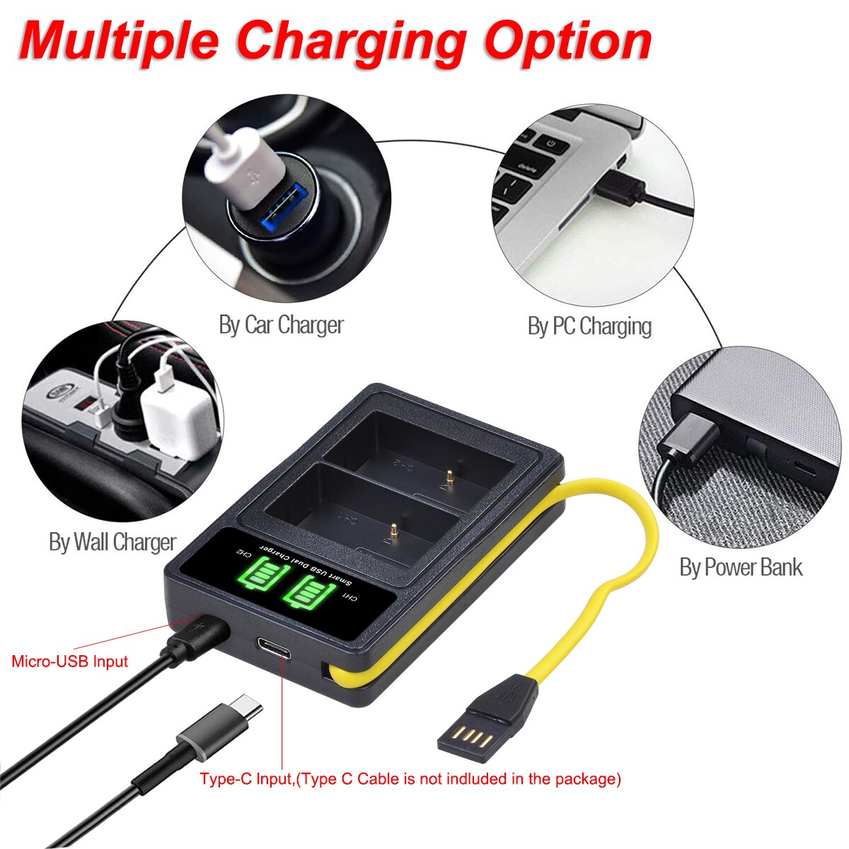 Batterie avec chargeur, pour Panasonic Lumix DMC TZ100 GX9 TZ80 TZ90 GX80 GX7 LX100 DMW-BLG10 Mark II, DMW-BLE9 DMW-BLE9E DMC-GX80