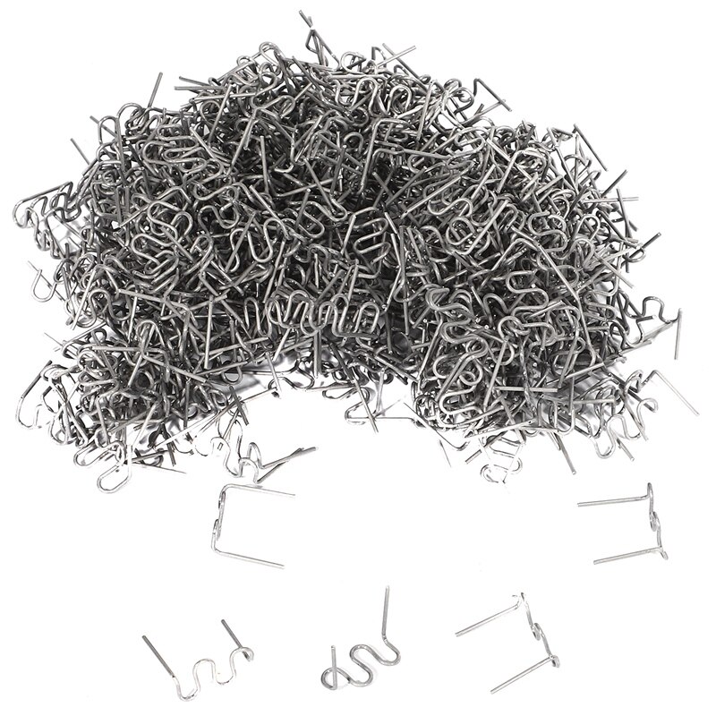 1000Pcs Staples for Stapler Plastic Repair Wave Staples Bumper Bodywork Repairs 0.8mm S Wave Staples