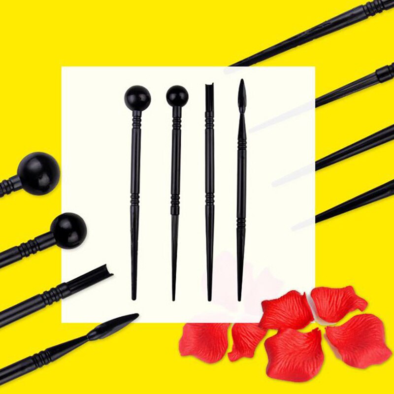 4Pcs Clay Sculpting Kit Plastic Wax Carving Pottery Ceramic Tools Polymer Shapers Modeling Carved Tool Perfect Sculpt Tools