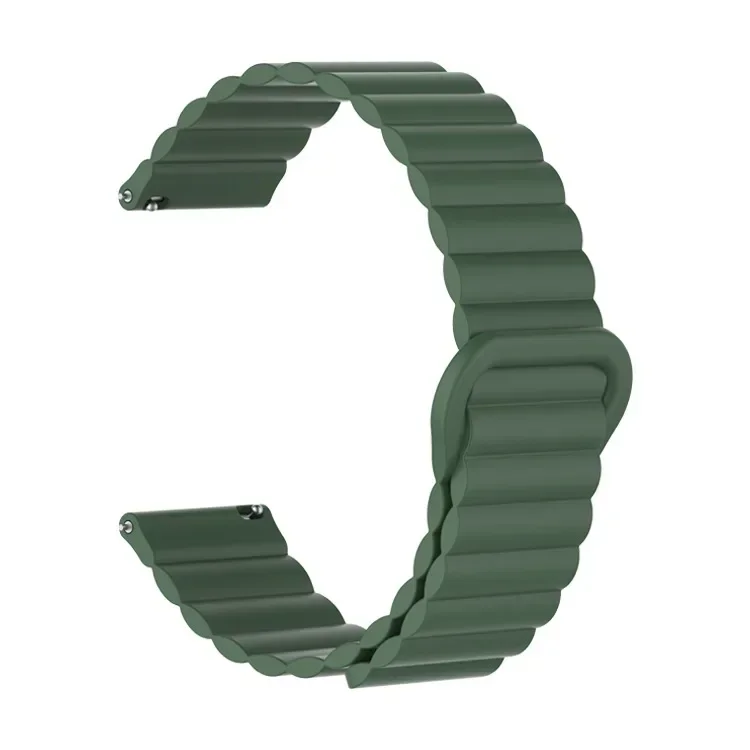 20mm magneettinen ranneke amazfit gts 4/2/3/3 pro/gts 2 mini/gtr 4 22mm gtr 42mm/47mm/ 2/2e/ -ranneke amazfit bip -hihna: Oliivihiutale / 14mm