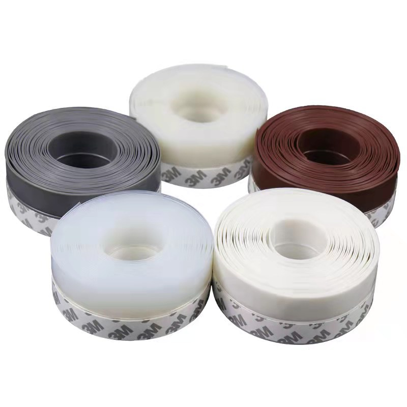 Self Adhesive Door Bottom Seal Strip Window Rubber Seal Soundproof Weatherstrip Windproof Dust Door Windshield Sealing Tape