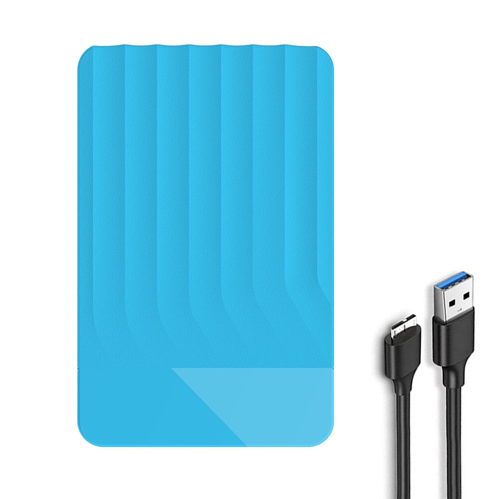 2.5 Inch USB3.0 Hdd Silicone Case Hard Drive Disk Cover Protector Skin Ultra Zachte 2.5: Blauw