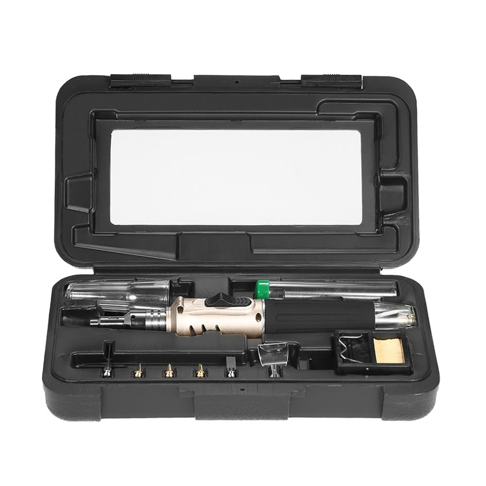 10 in 1 Professionele Pen-stijl Butaan Gas Soldeerbout Set 26 ml Lassen Kit Torch HS-1115K