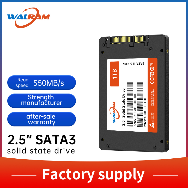 WALRAM SATA3 SSD 128 GB 256 GB 120 GB 480 GB 512 GB 1 TB Festplattenscheibe 2,5 Zoll internes fest-Zustand-Laufwerk 240 GB für Laptop