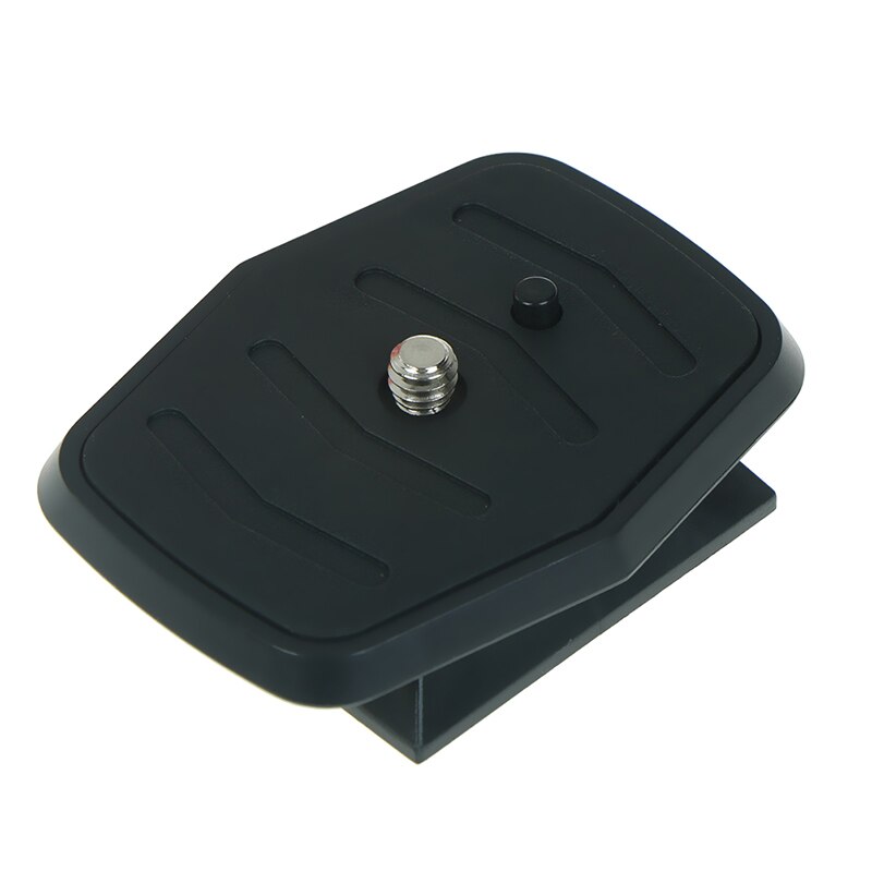 Placa de liberación rápida para trípode, montaje adaptador de tornillo de cabeza de monopié para Velbon, CX-460, CX-460mini, CX-470, CX-570, CX-690, negro