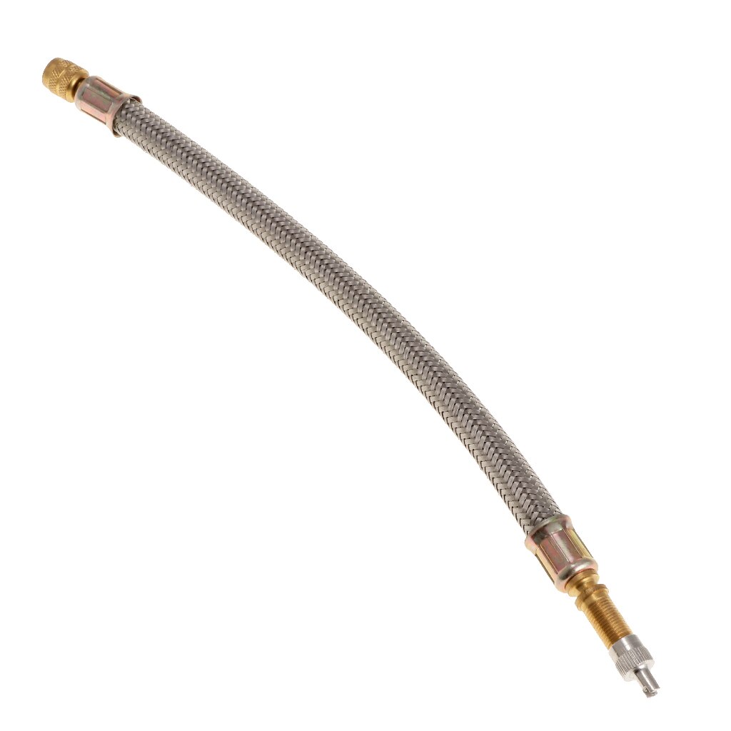 250mm 304 rostfritt stål flätade flexibla slang bilhjul däck ventilstammar förlängningar rör adapter för lastbil rv husvagn