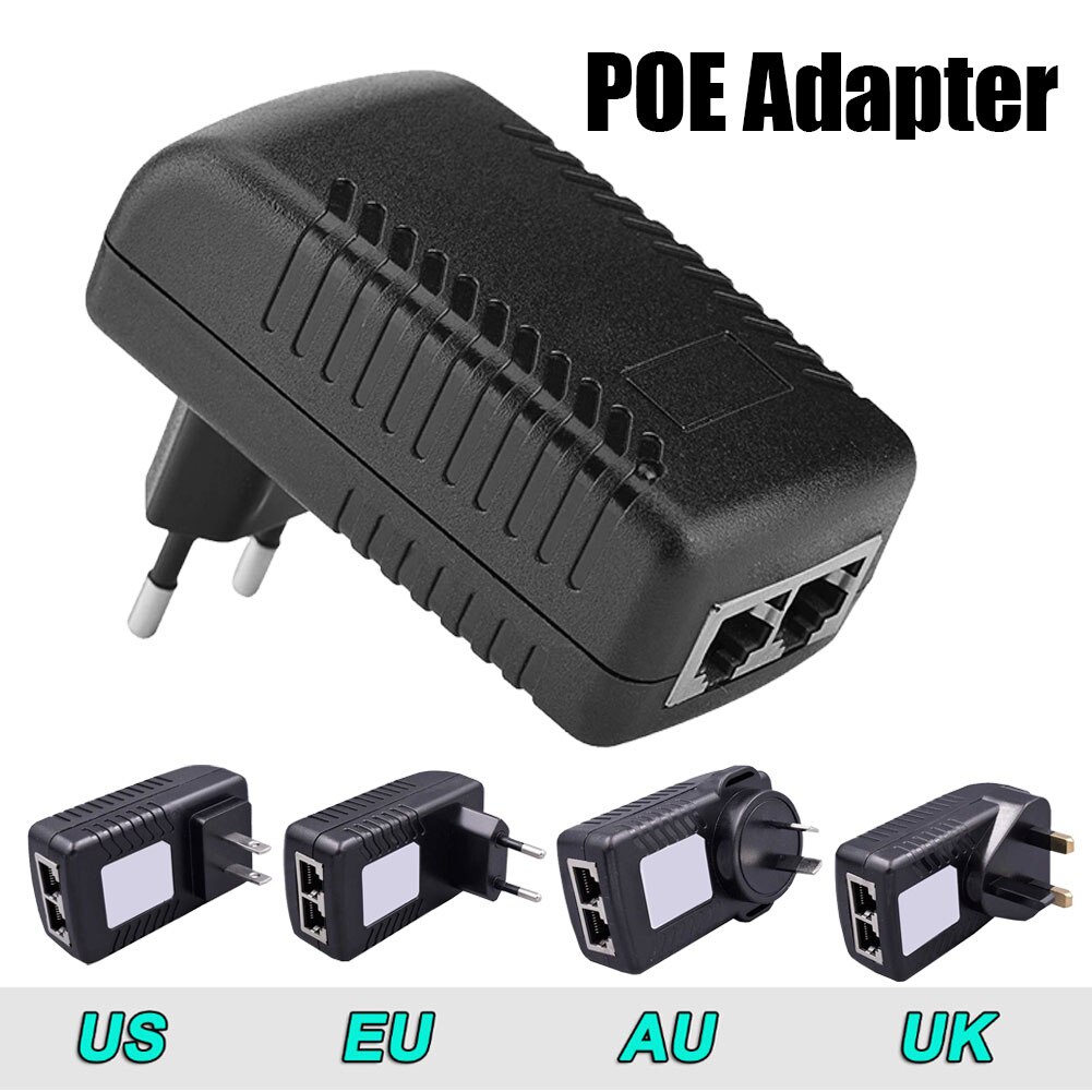 24V 1A POE Switch Electrical Adapter Power Adapter Converter Network Device Supply Adapter US/EU/AU/UK POE Plug