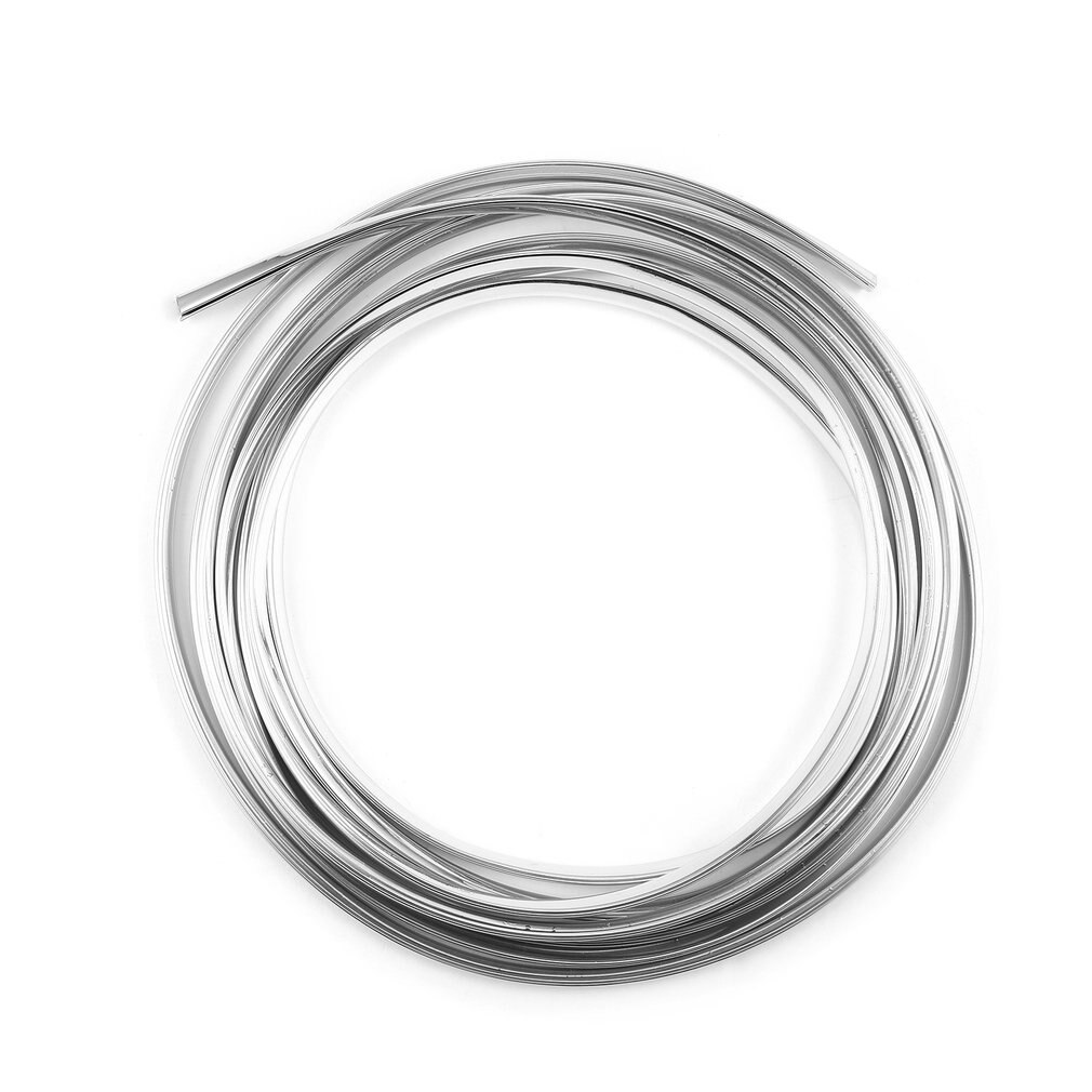 4m Long Universal DIY Chrome Moulding Trim Strip Car Door Edges Scratching Protecting Cover Sticker Accessories