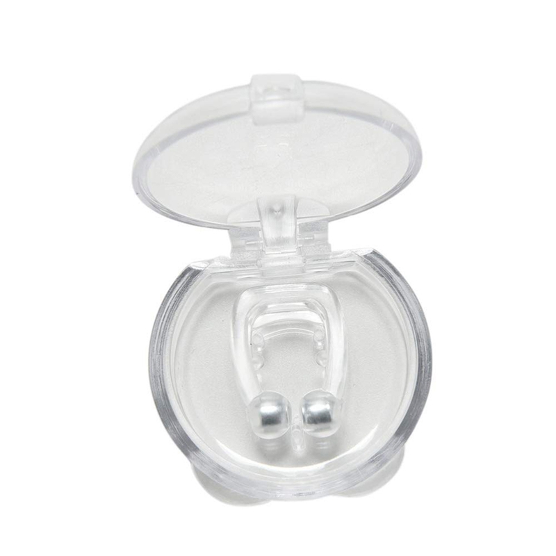 Magnetische Anti Snurken Neus Ademen Snore Stopper Antisnoring Apparaat Silicone Nose Clip Sleep Noise Guard Slapen Aid Apneu: 1pc A
