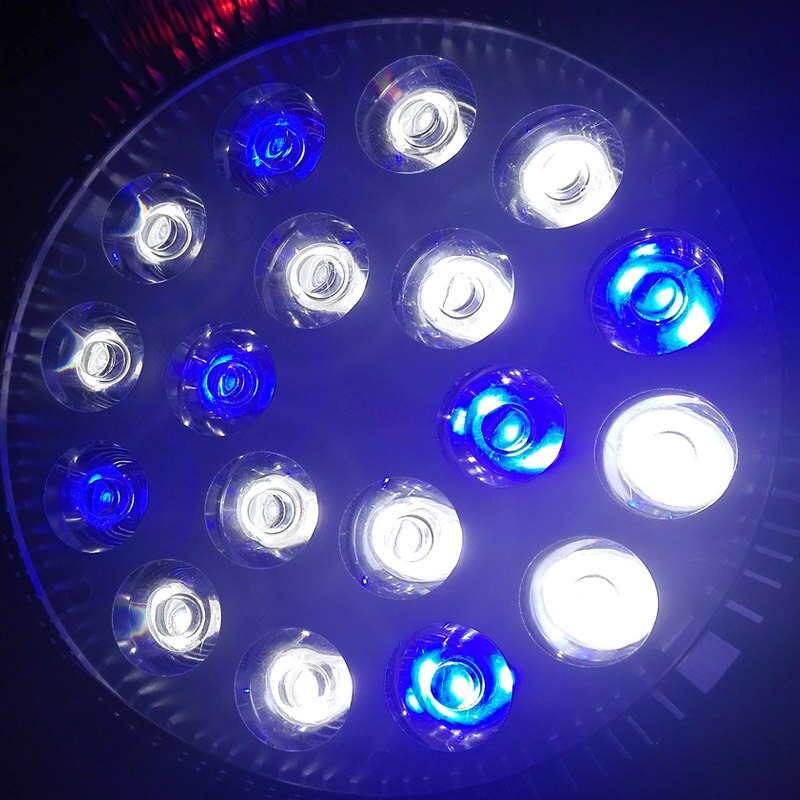 (1 stuks/partij) E27 LED Aquarium lamp, AC85-265V, 15 w/21 w/27 w/36 w/45 w/54 w, water planten Groeien Licht blub Voor Aquarium Verlichting