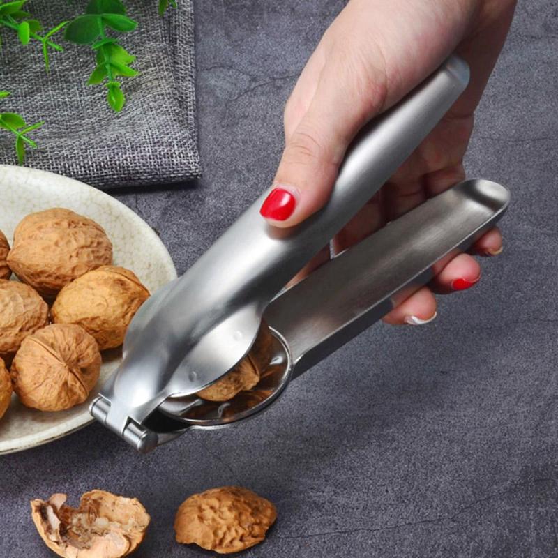 Ouvre-noix en acier inoxydable 2 in en 1, pince à châtaignes rapide, pince à noix, casse-noix en métal, décortiqueur, outils de cuisine, gadgets