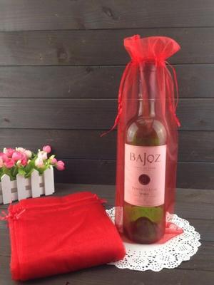 50 Stuks 15X37Cm Goud Koord Organza Wijn Zak Voor Wedding Party Xmas Champagne Fles Houder Zakjes: 09