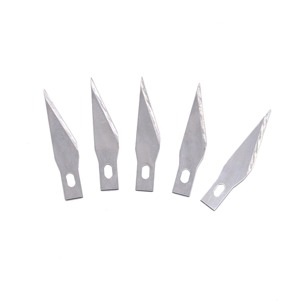 Skridsikker metaludskæringskniv mobiltelefon klistermærke beskyttelsesfilm udskæringskniv papirskåret skær +5 stk knive gør det selv reparation håndværktøj