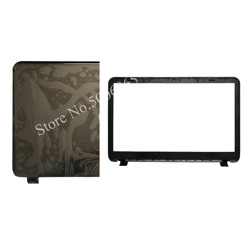 Nouvelle couverture arrière d'ordinateur portable LCD/lunette avant LCD/charnières pour HP 15-h005la 15-G 15-R 15-S 15T-R000 15Z-G000 245 250 N2815 256 15.6: Glossy and B