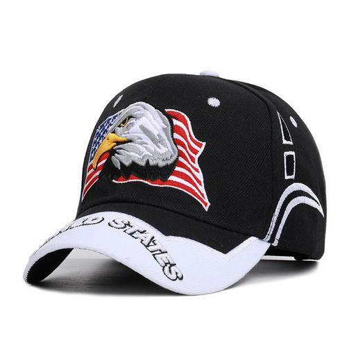 ajustable 1 Uds gorra deportiva para exterior Unisex bandera de EE. UU. Gorra de béisbol patrón de águila Casual sol Golf gorra de camionero perfecto: 6