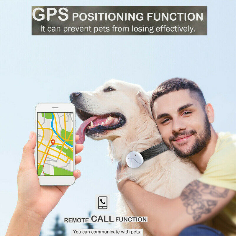 Smart husdjur gps gsm gprs halsband tracker övervakar hund katts husdjur lokaliserare vattentät