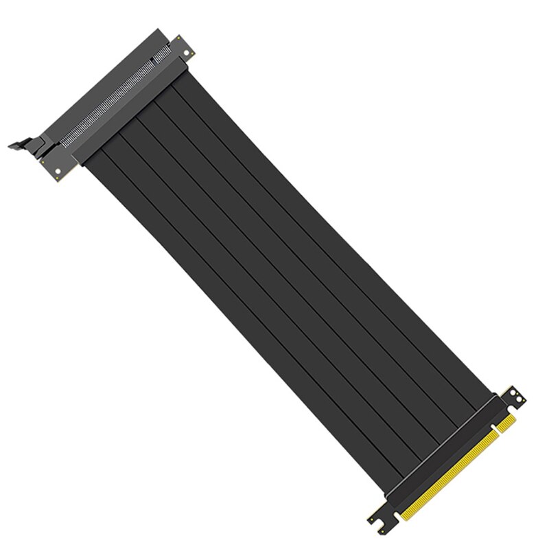 Full Speed 3.0 PCIE X16 Riser Cable Graphics Card Extension Cable PCI Express Riser Shielded Extender with antijam for GPU AXYB: B25cm