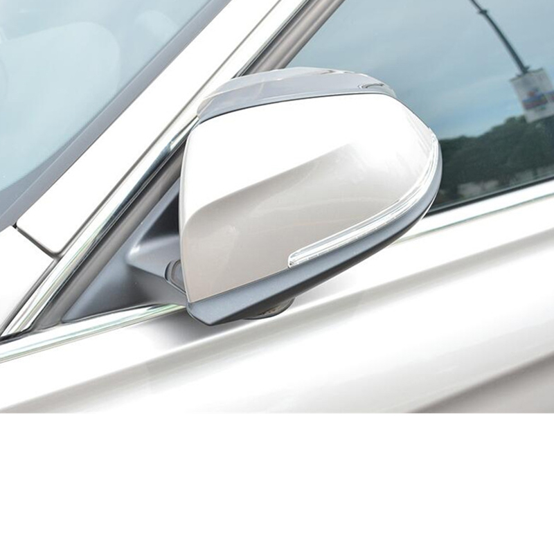 Adhesivo de espejo retrovisor para coche, para lluvia, ceja, negro, blanco, 2 uds, PVC, burlete, protector de lluvia de espejo de coche, protector de pantalla