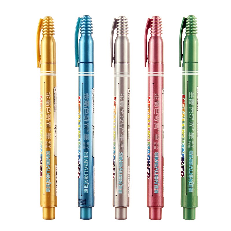 Simbalion color 1.2mm metallinen tussi tussi cd-levylle lasi muovi metalli keraaminen signature piirustus maalaus liner koulu taide  f553