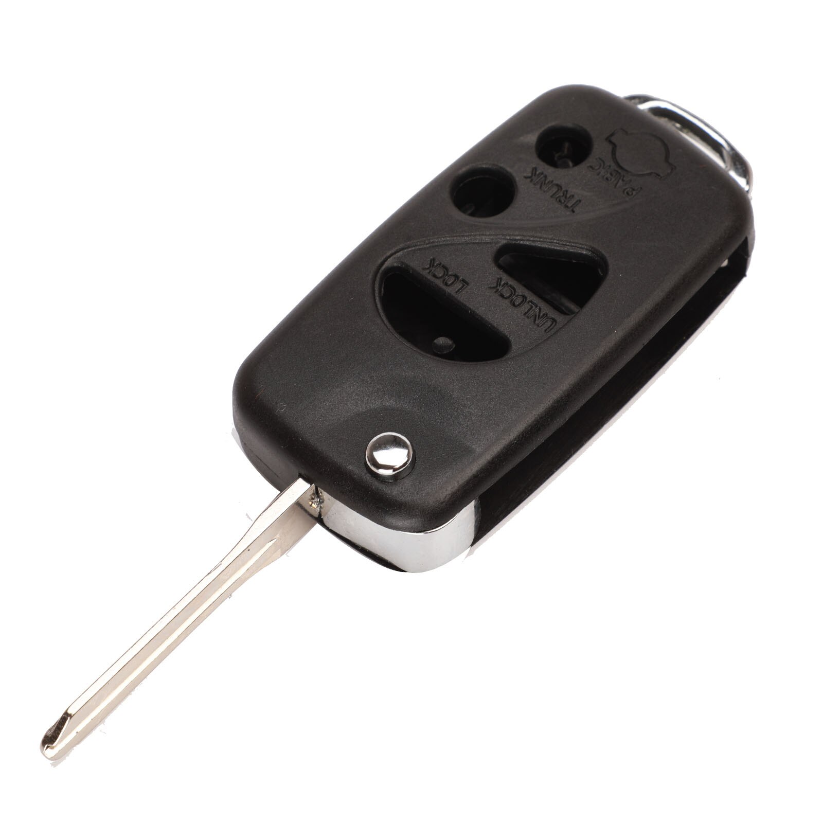 Bilchave 4 Buttons Replacement Modified Folding Flip Remote Car Key Shell For NISSAN Sunny Cefiro Uncut Blade Key Case: 4B Modified