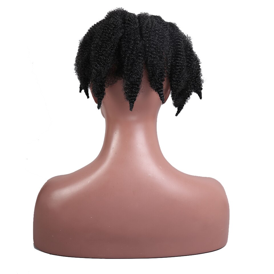 LVHAN-trenzas Marley cola de araña, peluca de Caterpillar, fibra de Coco esponjosa, extensiones de cabello de ganchillo, Pelo Rizado pequeño