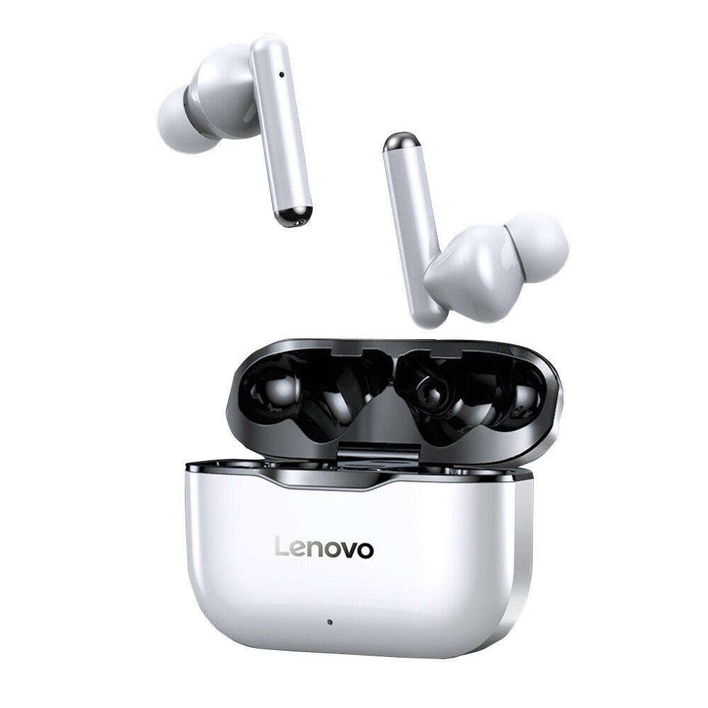 Lenovo LP1 True Wireless Earbuds Touch Control cuffie TWS BT5.0 cuffie sportive Stereo IPX4 impermeabili con microfono per IOS Android: Black