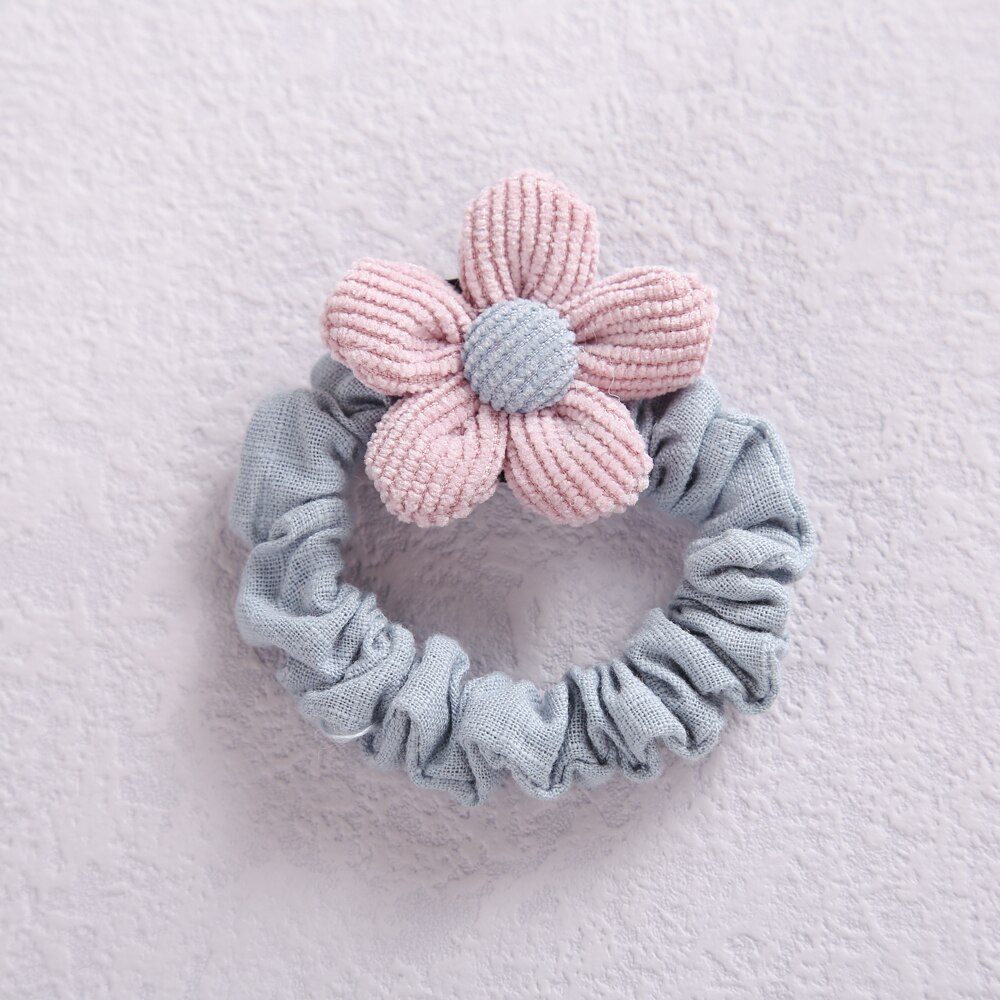 Baby Hair Rubber Bands Flower Girls Ponytail Holder Elastic For Children Scrunchie Infant Hair Accessories Korean Style: 12