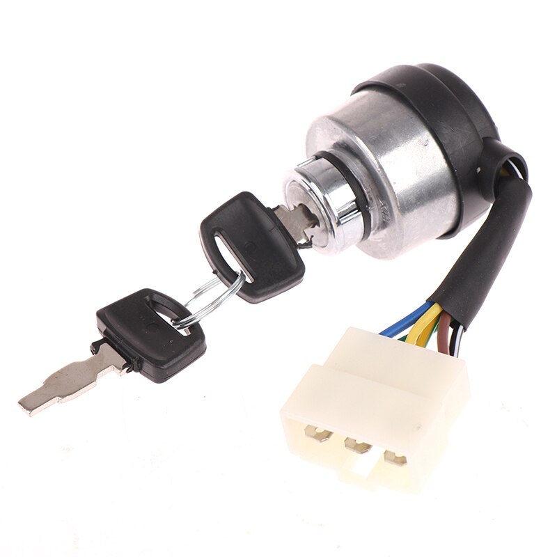 1set 6 Wire Way Gasoline Diesel Generator Gas Ignition Start Key Lock Switch Gas Generator Gasoline Generator Accessories
