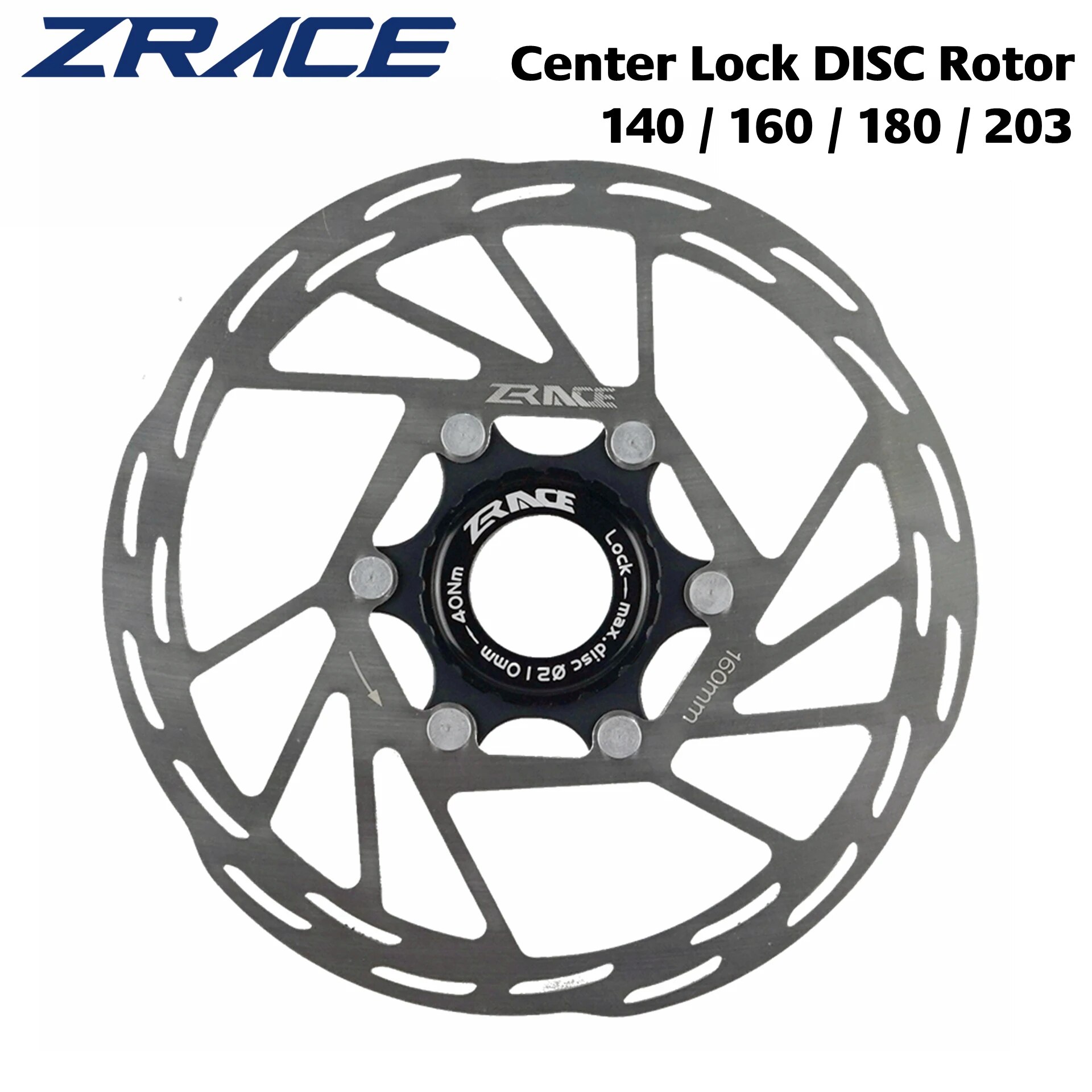 ZRACE Center sperren Bremsscheibe, starke Wärmeableitung, schwimmend, 140 mm, 160 mm, 180 mm, für MTB/Straße