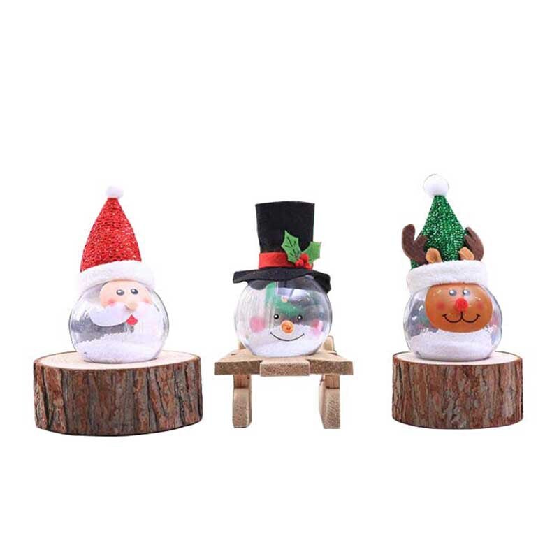 Kerstversiering Lichten Schuim Deeltjes Kerst Ballen Cartoon Creatie Sneeuwpop Kerstboom Decoraties