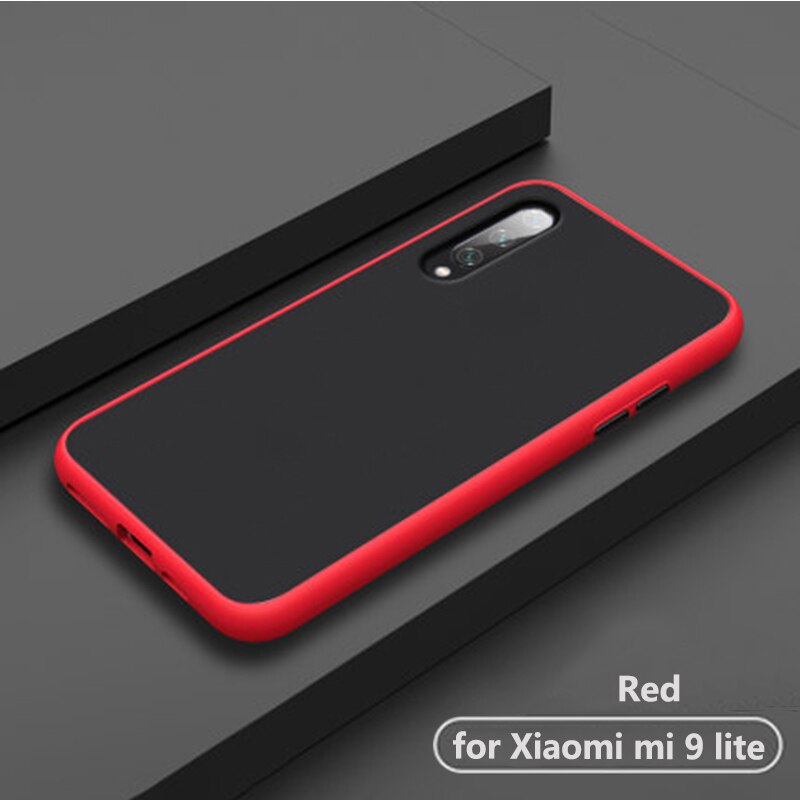 Luxe shockproof frosted transparante telefoon terug etui. coque. cover. case voor xiaomi mi 9 lite mi 9 lite 9 lite mi 9 lite siliconen case