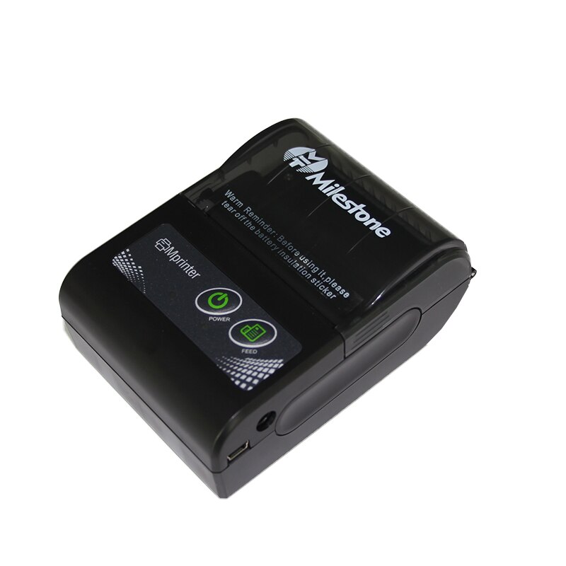 Milestone Bluetooth Printer Draadloze Ontvangst factuur Thermische Printer 58MM Mini Draagbare pocket voor Windows Android IOS MHT-P10
