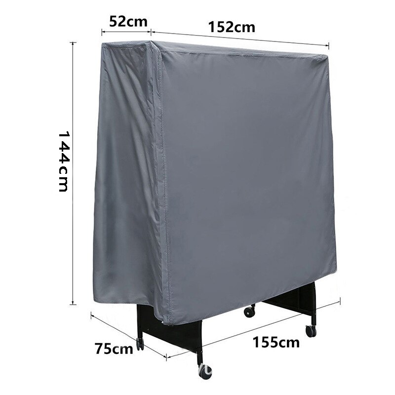155*75*144cm Ping Pong Table Storage Cover Indoor /Outdoor Table Tennis Sheet Table Cover UV Protection Waterproof Dust Cover