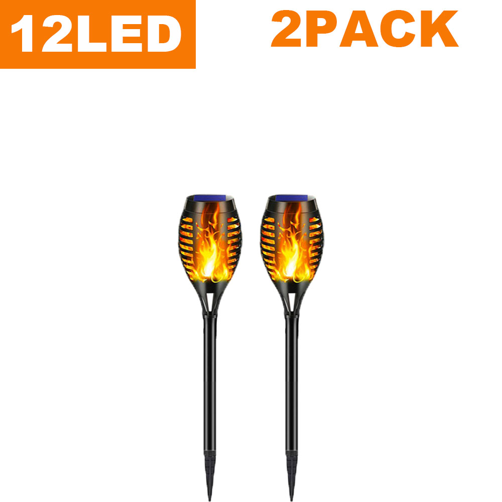 Solarleuchten, flackernde Flammen, Taschenlampen, wasserdicht, für den Außenbereich, Landschaftsdekoration, Lichter für Hof, Garten, Weg, Auffahrt: changeable