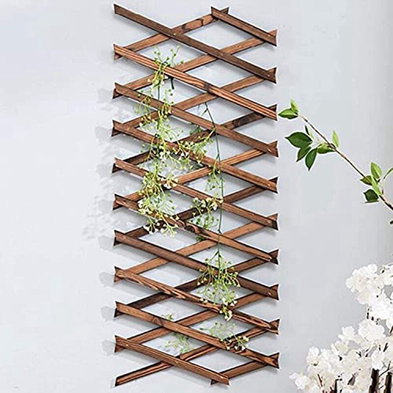Wooden Lattice Wall Plant Garden Trellis for Climbing Plants Outdoor Air Plant Vertical Rack Wall Decor
