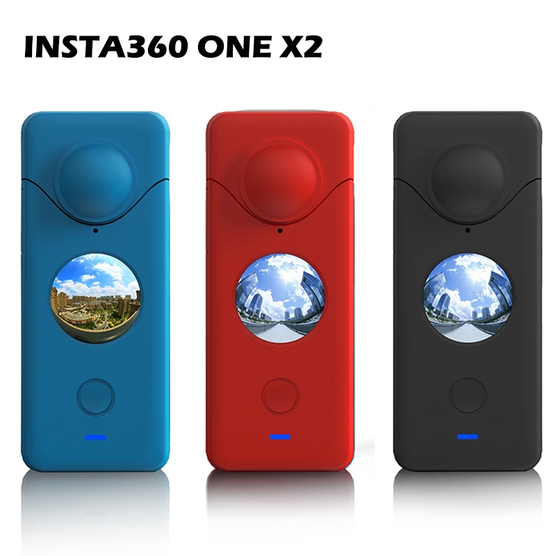 Insta360 jeden x2 futerał silikonowy miękkie etui muszla pyłoszczelna osłona obiektywu rękaw ochronny robić Insta360 jeden x2 akcesoria robić aparatu