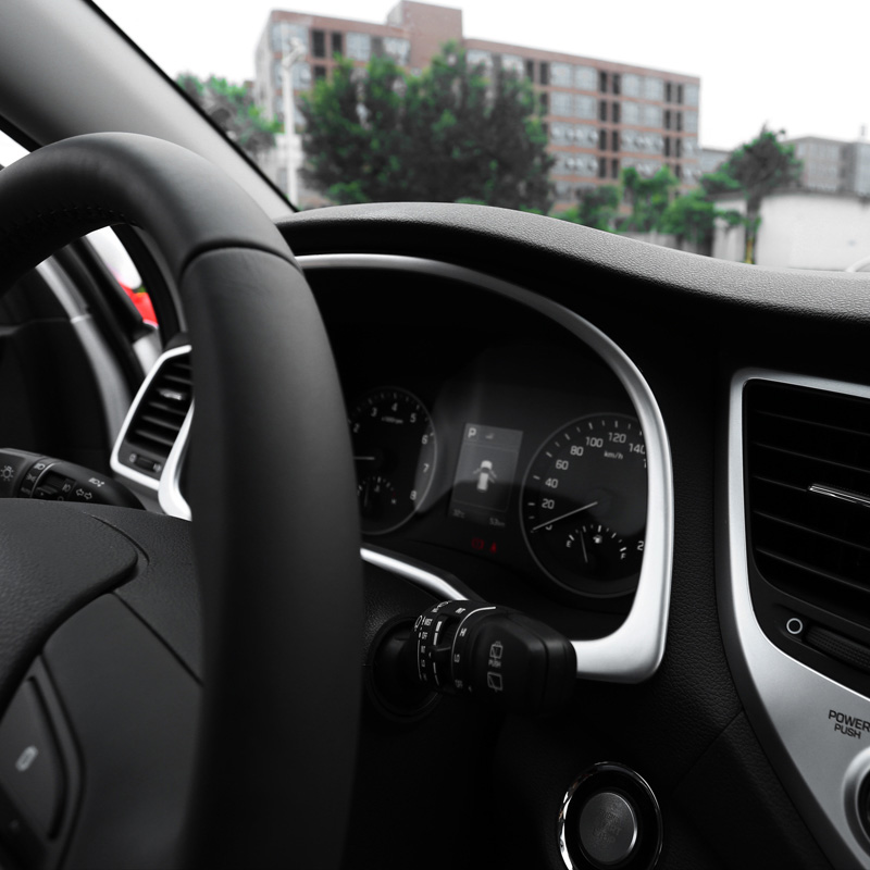 per hyundai tucson, cornice cromata per pannello strumenti interno, modanatura, cornice, stile auto